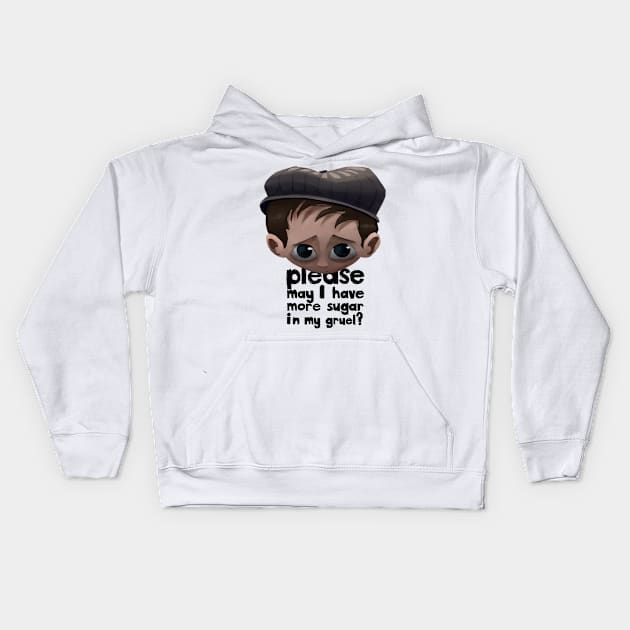 Oliver Twist Kids Hoodie by JoshNelsonArt